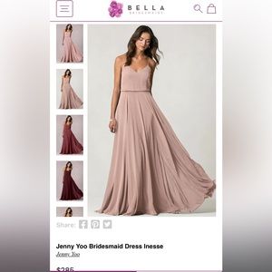 Jenny Yoo Bridesmaid Dress Inesse with Corset Back